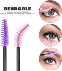 Vardaan Wegwerp Wimper & Wenkbrauw Borstels - Mascara Borsteltjes - Paarse & Roze Borsteltjes Voor Makeup - Mascara Borstel - 50 Stuks -Mode Cosmetica Winkel 1039x1200 3