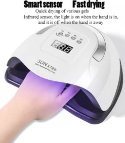 Mode Cosmetica Winkel 41 Professionele 180W LED Nageldroger Lamp - Gel Nagel Droger - 180W De Sterkste Nagellamp Op De Markt - Geschikt Voor Elke Nagel, Sneller Droger Voor Gel Polish Nail Apparatuur Automatische Sensor Nail Art Gereedschap Voor Vingernagel En Teennagel
