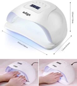 Adge - 54W LED Nageldroger Voor Gelnagels - Geschikt Voor ALLE Nagel Gellak - 36 LEDs - Met Timer -Mode Cosmetica Winkel 1080x1200