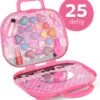 Make Up Koffer 25 Delig - Roze - Make Up Koffer Met Inhoud - Make Up Koffer Meisjes - Make Up Koffer Kinderen - Make Up Set Voor Meisjes
