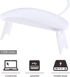 WiseGoods - Premium Nagel LED Lamp Gelnagels - Nagellak Droger - Gellak - 6W - Wit -Mode Cosmetica Winkel 1093x1200