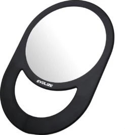 Evolize Onbreekbare Spiegel Met Handvat - Ø 16,5 Cm - Ophangbaar - Rond - Handspiegel - Kappersspiegel - Reisspiegel - Make Up - Afmeting: 28 X 19 Cm - Zwart -Mode Cosmetica Winkel 1107x1200 3