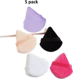 Merkloos Powder Puff Triangle - Make-up Spons - Driehoek Beautyblender - Tool - Puff Set - Puff Spons - Verpakt Per 5