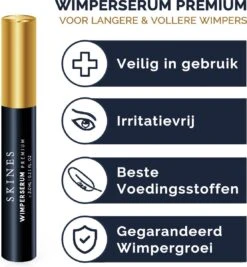 Skines® Wimperserum Premium – Eyelash Serum - Wenkbrauw Serum - Wimper Groei - 3ML -Mode Cosmetica Winkel 1111x1200 3