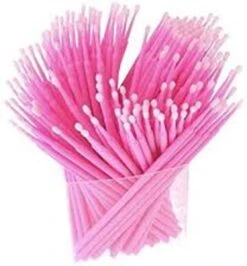 Lashes & More - 100 Stuks Wegwerp Microbrushes - Roze - Wimpers Uitbreiding - Individuele Lash Verwijderen - Wattenstaafje - Micro Borstel Voor Wimper Extensions Tool- Microbrush -Mode Cosmetica Winkel 1114x1200 6