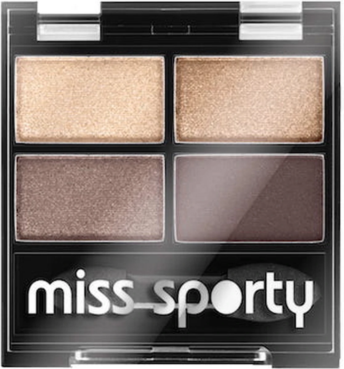 Miss Sports - Studio Colour Quattro Eye Shadow Quadruple Eyeshadow 403 Smoky Brown Eyes 5G 2 Miss Sports - Studio Colour Quattro Eye Shadow Quadruple Eyeshadow 403 Smoky Brown Eyes 5G - Afbeelding 2