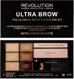 Makeup Revolution Ultra Brow The Ultimate Brow Enhancing Kit - Fair To Medium -Mode Cosmetica Winkel 1119x1200 3