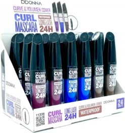 D'Donna - Curl Mascara - Bruin - Waterproof - 1 Flesje Met 8 Gram Inhoud -Mode Cosmetica Winkel 1123x1200 1