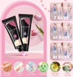 Merkloos Nagels Set - 8 Kleuren - Nagels Starter Set - Met Toplaag, Basislaag, Slipoplossing, Nagelverlengingsgel, Gel Builder - Voor DIY Voor Beginners - Beste Cadeau -Mode Cosmetica Winkel 1137x1200 1