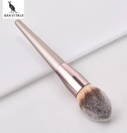 San Vitale® - Luxe Professionele Make Up Kwasten Set - Make Up Brush - Vegan Penselen - Inclusief Pouch - Make Up Pouch Met 10-delig Penselen Set - Champagne/goud -Mode Cosmetica Winkel 1139x1200 1