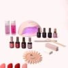 Pink Gellac - Starterset Premium Elegant Met 4 Kleuren En LED Lamp + Manicure Set