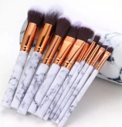 Professionele Make-up Kwasten - Poederkwast- Penseel Kwast- Oogschaduw Kwast - Bronzer Kwast -Foundation Kwast- Kabuki Kwasten- Contouren -make-up Borstels 10-delig -Mode Cosmetica Winkel 1149x1200 6