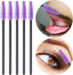 Vardaan Wegwerp Wimper & Wenkbrauw Borstels - Mascara Borsteltjes - Paarse & Roze Borsteltjes Voor Makeup - Mascara Borstel - 50 Stuks -Mode Cosmetica Winkel 1167x1200 4