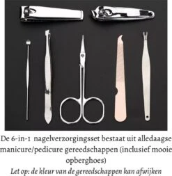 7-in-1 Professionele Manicureset | Pedicureset | Ingegroeide Teennagel / Kalknagel Schaar / Knipper | Manicure Nagelknipper | Pedicure / Manicureset | Complete Nagelgarnituur | Nagelknipper / Nageltang -Mode Cosmetica Winkel 1171x1200