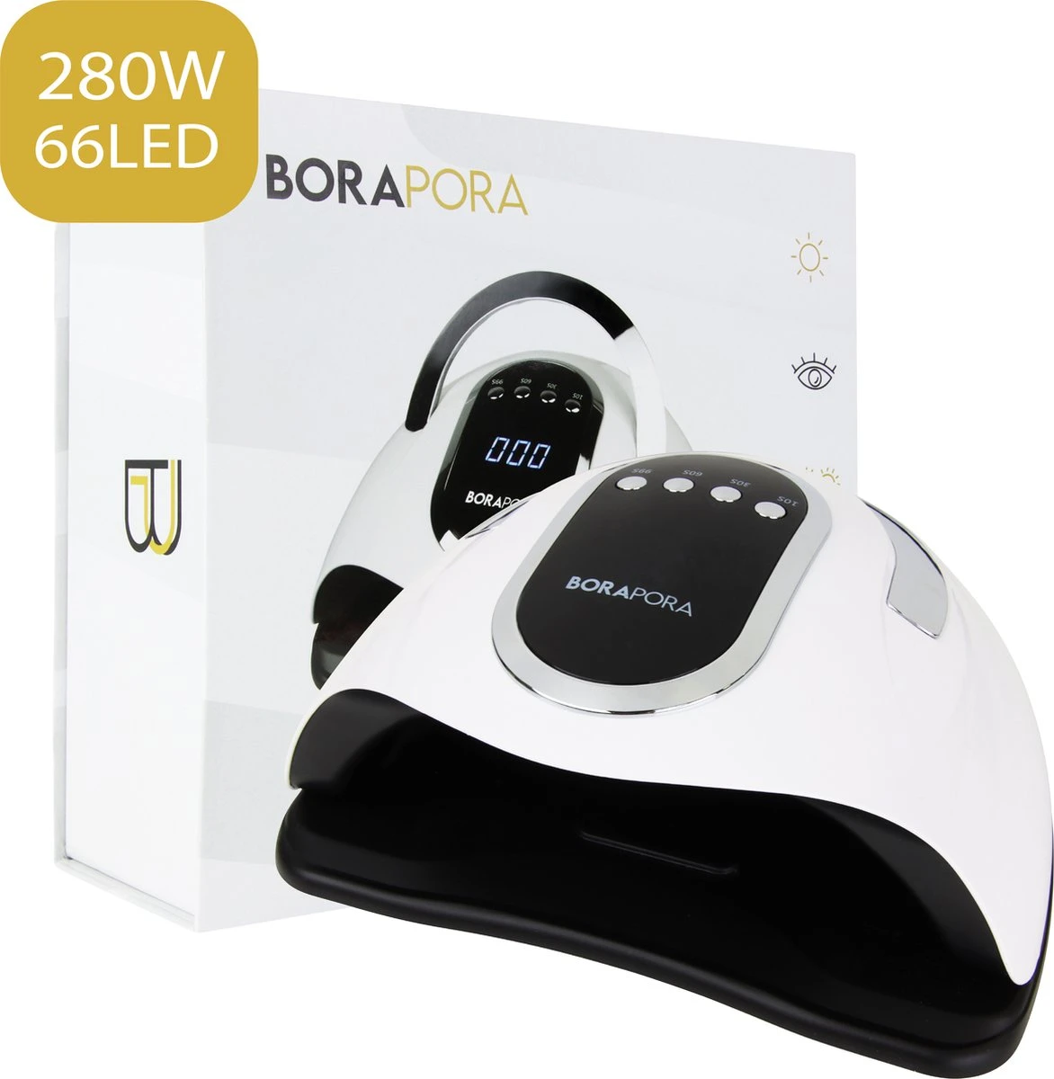 BoraPora Professionele Nageldroger - 280 Watt UV LED Lamp Nagels - 66 Leds - Nagel UV Lamp - Gellak Lamp - Nagellamp - Nagellamp Led - Nagellamp Voor Gel Nagellak - Nagellamp Led Uv - Nagellamp Uv - Nagellamp Gelnagels - Gellak - Nageldroger 1 BoraPora Professionele Nageldroger - 280 Watt UV LED Lamp Nagels - 66 Leds - Nagel UV Lamp - Gellak Lamp - Nagellamp - Nagellamp Led - Nagellamp Voor Gel Nagellak - Nagellamp Led Uv - Nagellamp Uv - Nagellamp Gelnagels - Gellak - Nageldroger