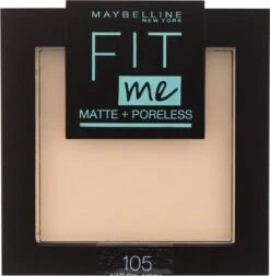 Maybelline Fit Me Matte & Poreless - 105 Natural - Gezichtspoeder -Mode Cosmetica Winkel 1174x1200 3
