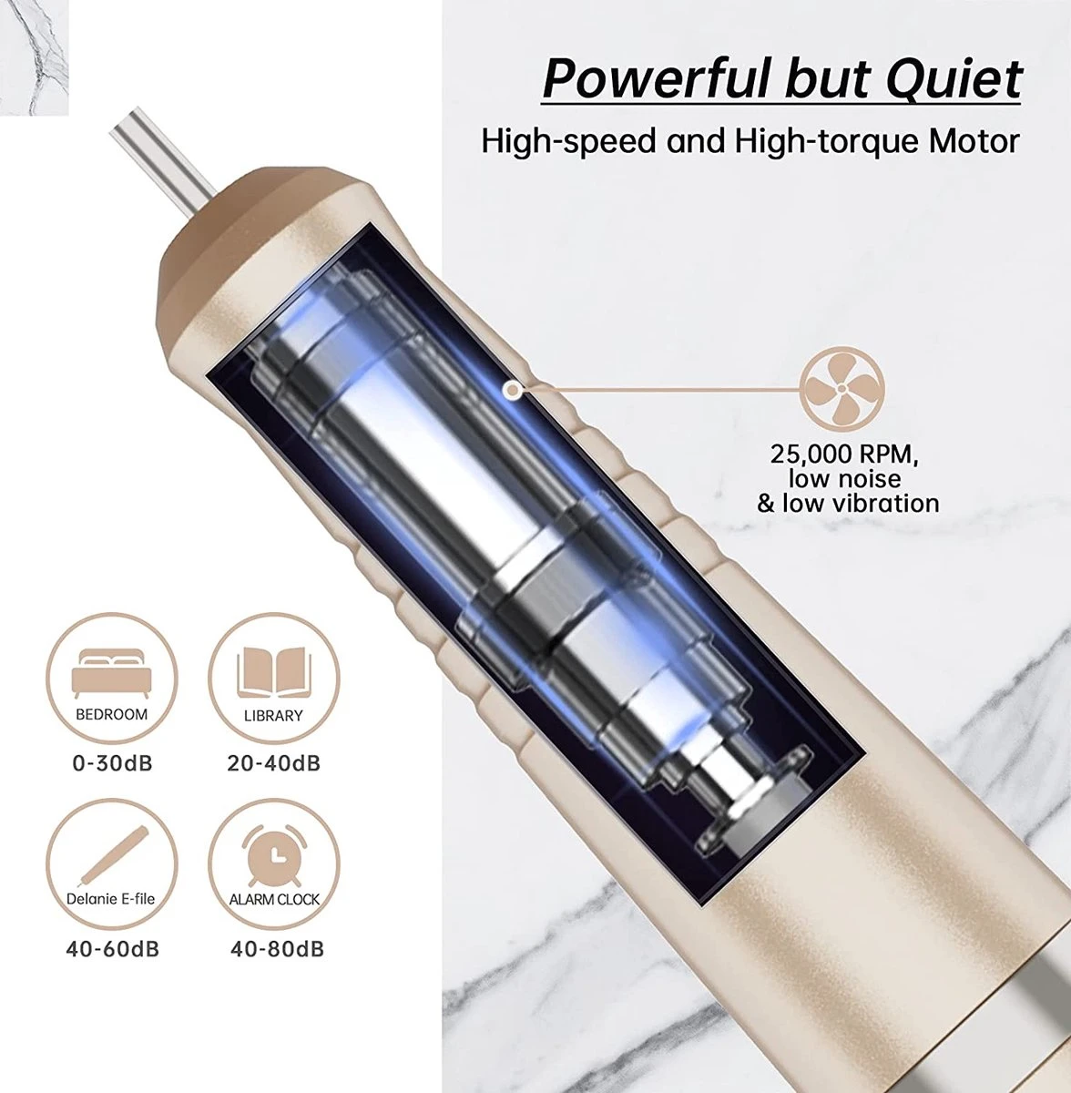 Nagelfrees – Nagelvijl – Elektrische Nagelvijl – Automatische Nagelvijl – Manicure En Pedicure – Nagelsalon - Electric Nail File 4 Nagelfrees – Nagelvijl – Elektrische Nagelvijl – Automatische Nagelvijl – Manicure En Pedicure – Nagelsalon - Electric Nail File - Afbeelding 4