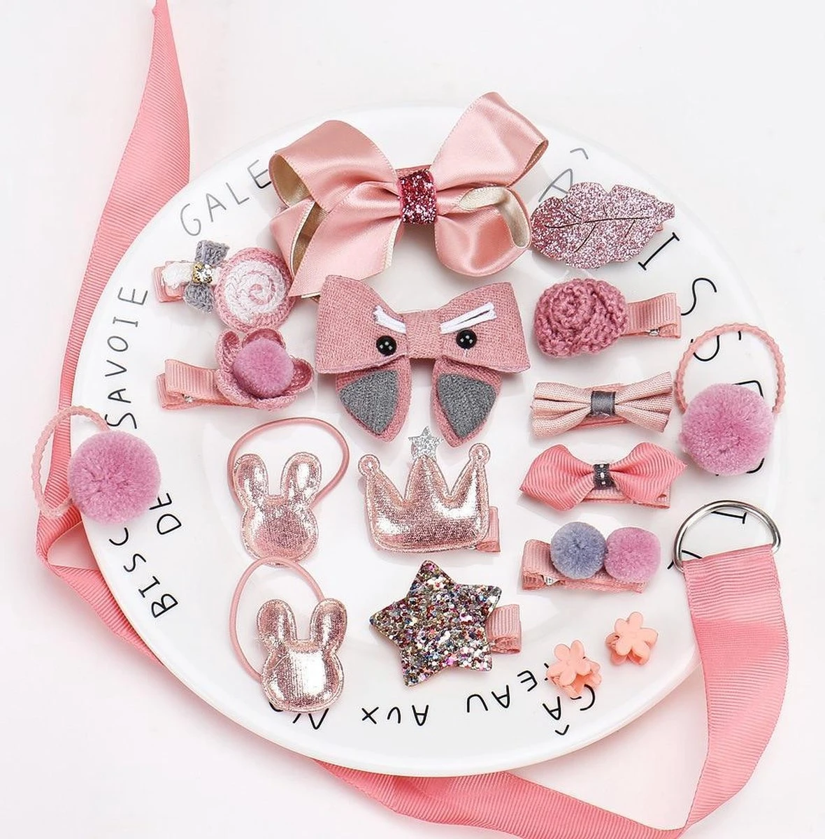 18 Haarspelden - Haarelastiekjes - Haaraccessoires - Haarclips - Voor Baby's En Meisjes - Geschenkset - In Cadeau Verpakking - Cadeau Meisje - Oud Roze - 18 Stuks 1 18 Haarspelden - Haarelastiekjes - Haaraccessoires - Haarclips - Voor Baby's En Meisjes - Geschenkset - In Cadeau Verpakking - Cadeau Meisje - Oud Roze - 18 Stuks