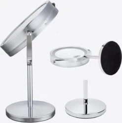 A&K Make Up Spiegel Met Ringverlichting | LED Verlichting | Scheerspiegel - Zilver -Mode Cosmetica Winkel 1182x1200 3