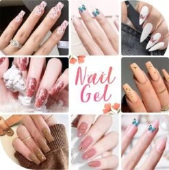 Merkloos Nepnagels - Polygel Set - Nagelverlengingsset - 8 Kleuren - Nagels Set - Temperatuurwisselgel - Lichtgevende Gel - Voor Beginners - Voor DIY Salon Art Nagels - Type A -Mode Cosmetica Winkel 1196x1200 3