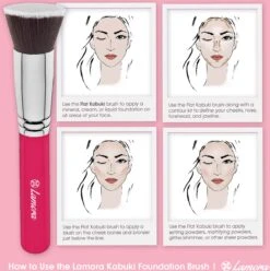 Foundation Borstel Roze - Lamora - Make-Up Kwast -Mode Cosmetica Winkel 1197x1200 26