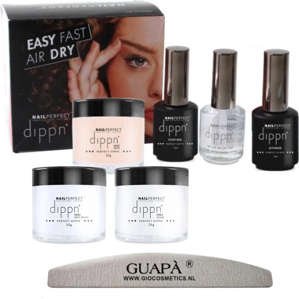 GUAPÀ® Acryl Nagels Dip Poeder Starterskit | Dip Powder | Dipping Acryl Poeder | Acryl Color Set 1 GUAPÀ® Acryl Nagels Dip Poeder Starterskit | Dip Powder | Dipping Acryl Poeder | Acryl Color Set