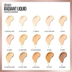 Maybelline Dream Radiant Liquid - 45 Light Honey - Foundation Geschikt Voor De Droge Huid Met Hyaluronzuur - 30 Ml -Mode Cosmetica Winkel 1199x1200 3