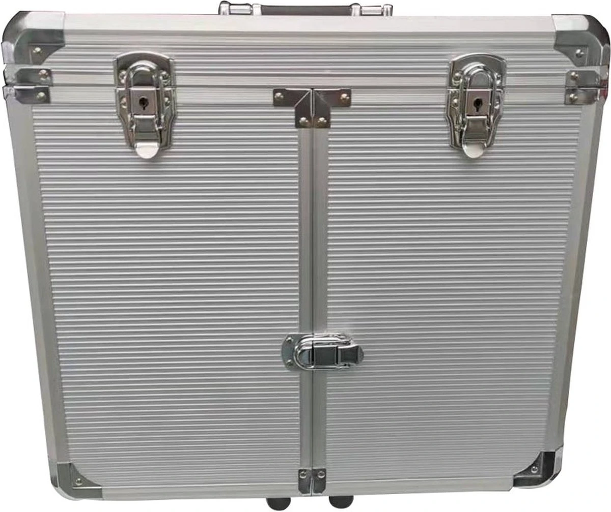 Pedicure Koffer / Trolley - Professional Pedicure Cas- Zilver Streepmotief 2 Pedicure Koffer / Trolley - Professional Pedicure Cas- Zilver Streepmotief - Afbeelding 2