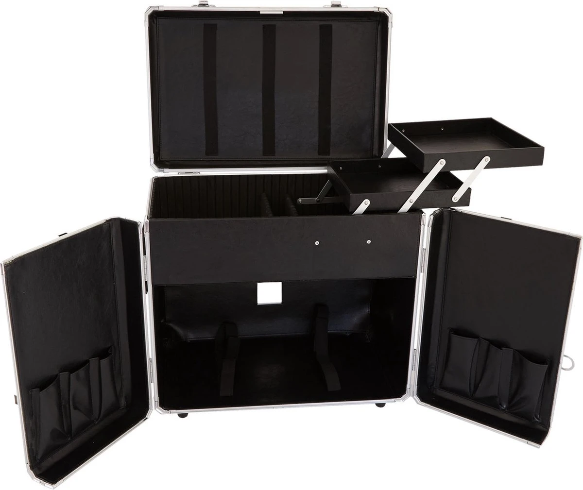 Pedicure Koffer / Trolley - Professional Pedicure Cas- Zilver Streepmotief 3 Pedicure Koffer / Trolley - Professional Pedicure Cas- Zilver Streepmotief - Afbeelding 3