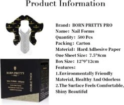 Born Pretty - Nagelsjablonen - 500 Stuks - Nagel Sjablonen - Nagel Stickers - Nail Forms - Nagel Sjablonen Verlenging - Nagelvormen - Nagel Sjablonen Stiletto - Nail Sjablonen - Nail Sjablonen Form - Nail Sjablonen Vorm - Nagelverlenging -Mode Cosmetica Winkel 1200x1015