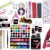 Acrylnagels Set | Nepnagels | Acryl Nagels Kit Starterspakket | Basispakket | Nail Art Pakket | Elektrische Nagelvijl | 60 Kleuren Acryl Poeders/Glitters | 500 Franse Tips | Acrylic Liquid | Nagel Lijm | Plaknagels | 91 Delig | Nagel Set | Nagelstad