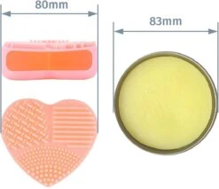 Professionele Vegan Kwastenreiniger Zeep, Cosmetica Kwast En Make-up Kwast, Zeep Van Tritart 100 G + Hart Reiniger 10 Professionele Vegan Kwastenreiniger Zeep, Cosmetica Kwast En Make-up Kwast, Zeep Van Tritart 100 G + Hart Reiniger -Mode Cosmetica Winkel 1200x1035