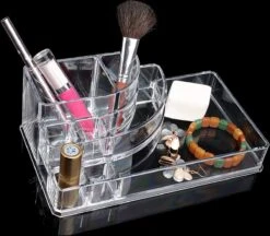 Five® Make Up Organiser Transparant - Transparant - Sorteervakken -Mode Cosmetica Winkel 1200x1049