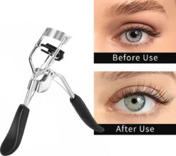 INTER-ESQUE® Wimperkruller Met Kam - Eyelash Curler + 5x Gratis Extra Siliconen Pad - Zwart/Zilver -Mode Cosmetica Winkel 1200x1066 2