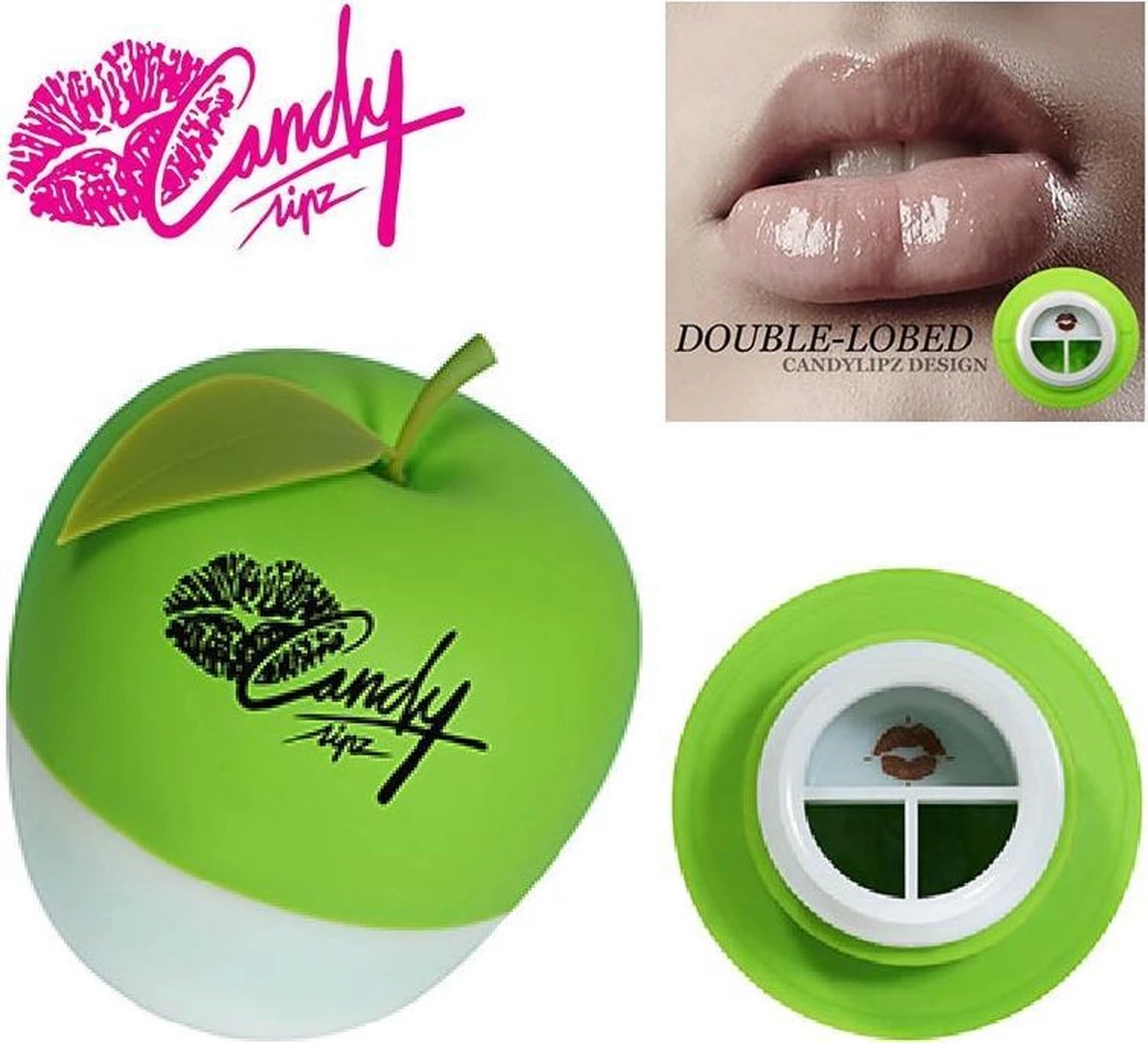 CandyLipz Lip Plumper Groen - Double Lobed - Volle Lippen Zonder Fillers - Candy Lipz 1 CandyLipz Lip Plumper Groen - Double Lobed - Volle Lippen Zonder Fillers - Candy Lipz