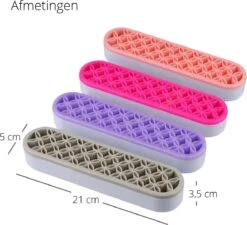 Make Up Organizer - Paars - Make Up Holder - Kwasten Organizer - Make Up Houder - Nagellak/Lipstick Organizer - Lippenstift Houder - Siliconen -Mode Cosmetica Winkel 1200x1094 5