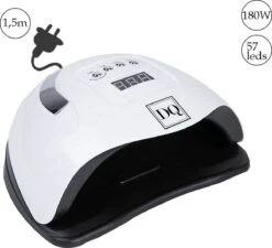 DANIQQI - 180 Watt UV LED Lamp Gelnagels - 57 LED Lampen- Nagel - UV - LED Lamp - Wit - Zwart - Nagellamp - Nail Dryer - Nagels - Salon - Timer - Professioneel - Super Krachtig - Extra Lang Snoer - Moederdag -Mode Cosmetica Winkel 1200x1095