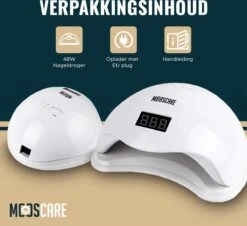 MOOSCARE 48 Watt LED Lamp Voor Gellak Nagels - UV Lamp Gelnagels - Nail Art Nagellamp - Gel Nagellak Nageldroger -Mode Cosmetica Winkel 1200x1096