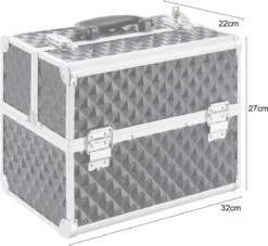 AREBOS Cosmeticakoffer Beauty Case Multikoffer 15 L Zwart -Mode Cosmetica Winkel 1200x1101 4