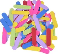 Mini Nagelvijl - 6 Cm - Kleurrijk Manicure Vijl - Professionele Nail Art - Voor Nagels, Nep/plak Nagels, Nail Extensions, Etc