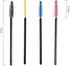 Merkloos Wimperborstel 50 Stuks Voor Wimper Extensions - Make-up - Mascara - Wimper Borsteltjes - Wenkbrauw Borsteltje - Oog Borstel - Zwart -Mode Cosmetica Winkel 1200x1124 4