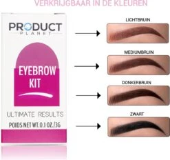 ProductPlanet Premium Wenkbrauw Stempel - Wenkbrauw Sjabloon - Wenkbrauwstempel - Brow Stamp - 10 Sjablonen - Borsteltje - Herbruikbaar - Waterdicht - Cadeau Voor Haar - Zwart -Mode Cosmetica Winkel 1200x1125 5