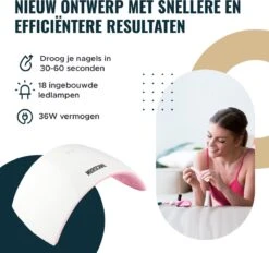 MOOSCARE 36 Watt LED Lamp Voor Gellak Nagels – Nageldroger – Gellak Lamp - UV Lamp Gelnagels - Nail Art Nagellamp - Gel Nagellak Nageldroger -Mode Cosmetica Winkel 1200x1129 4