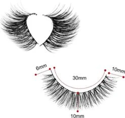 Merkloos 10 Paar - 3D Valse Wimpers - Fake Lashes - Natuurlijke Uitziend Kunstwimpers - Voor Make-Up Eyelashes -Mode Cosmetica Winkel 1200x1132 5