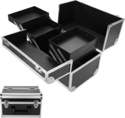 Confibel Make Up Koffer - Uitklapbaar - 5 Opbergbakken - Met Slot -Mode Cosmetica Winkel 1200x1134 8