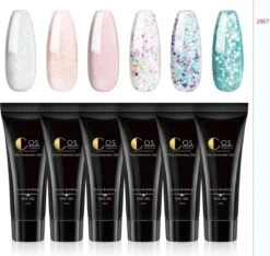 Polygel- 6 KLEUREN SET - 15 ML - Polygel Kit - Polygel Nagels - Polygel Kleuren