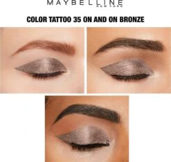 Maybelline Color Tattoo 24H Oogschaduw - 35 On And On Bronze - Bruin -Mode Cosmetica Winkel 1200x1139 2