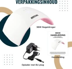 MOOSCARE 36 Watt LED Lamp Voor Gellak Nagels – Nageldroger – Gellak Lamp - UV Lamp Gelnagels - Nail Art Nagellamp - Gel Nagellak Nageldroger -Mode Cosmetica Winkel 1200x1145 3