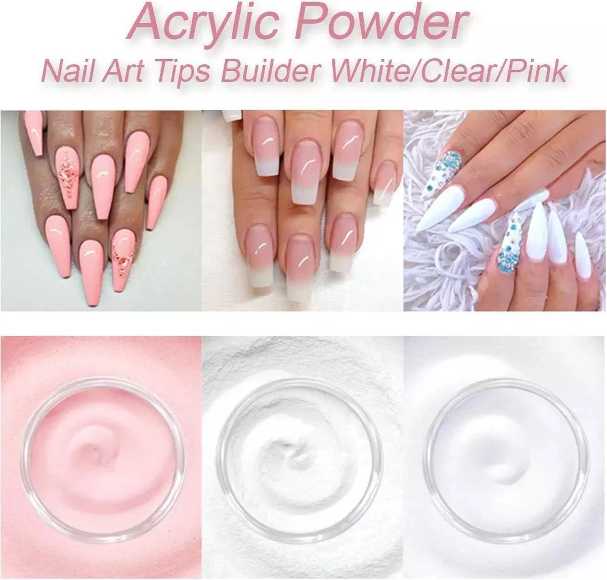 Acrylnagels StartersPakket |B| 120 Delig | 90 Colors | Acryl Nagels Set | Acryl Starter Kit | Nail Art Pakket | 500 Franse Nageltips | Manicure Set Voor Nail Art Kit | Nagel Decoratie | Acryl Poeder 9 Acrylnagels StartersPakket |B| 120 Delig | 90 Colors | Acryl Nagels Set | Acryl Starter Kit | Nail Art Pakket | 500 Franse Nageltips | Manicure Set Voor Nail Art Kit | Nagel Decoratie | Acryl Poeder - Afbeelding 9