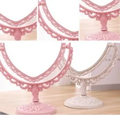 Merkloos Makeup Spiegel - Dubbelzijdig - Luxe - Draagbaar - Reis Make-up Spiegel - Roze -Mode Cosmetica Winkel 1200x1149 5